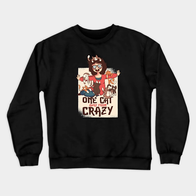 Crazy Cat Lady Crewneck Sweatshirt by BamBam